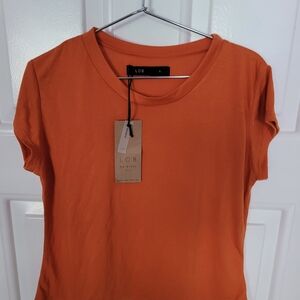 Women's Vibrant Orange Short Sleeve Tee